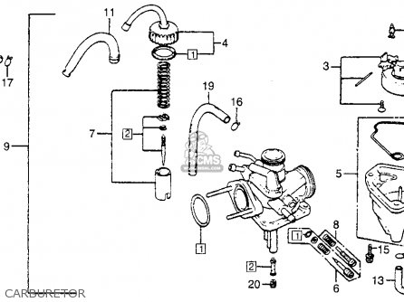 Honda NX50M EXPRESS SR 1982 (C) USA Parts Lists And Schematics