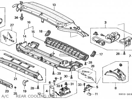 Honda ODYSSEY 1995 (S) 5DR EX (KA) parts lists and schematics