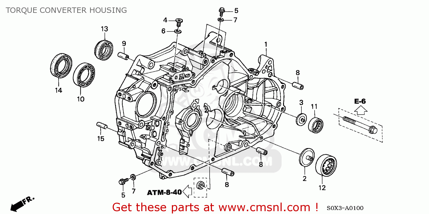 Honda ODYSSEY 2001 (1) 5DR EX (KA) TORQUE CONVERTER HOUSING buy