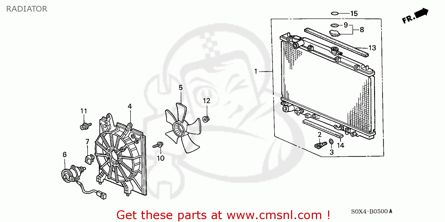 Honda ODYSSEY 2004 (4) 5DR LX (KA) RADIATOR buy RADIATOR spares online