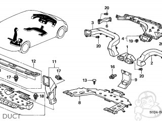 Honda ODYSSEY 2005 (5) 5DR EX (KA) parts lists and schematics