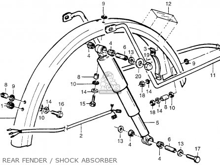 Honda PA50II HOBBIT 1978 USA / 30 MPH parts lists and schematics