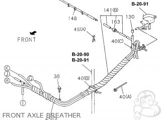 8-97228-909-0 - Breather Rear Axle - 2000-2002 Honda Passport