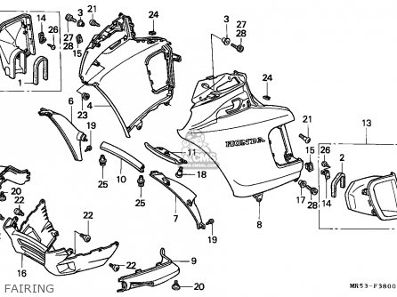 Honda PC800 PACIFIC COAST 1989 (K) CANADA parts lists and schematics