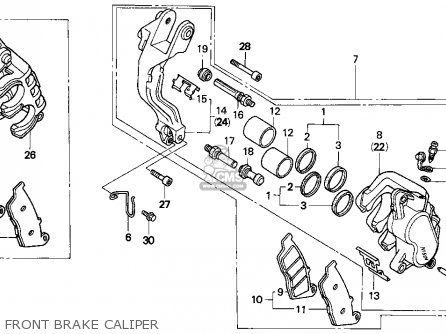 Honda PC800 PACIFIC COAST 1994 (R) USA CALIFORNIA parts lists and