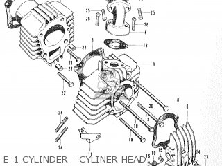 E-1 CYLINDER - CYLINER HEAD - PF50 AMIGO NETHERLANDS BELGIUM FRANCE DENMARK ITALY UK