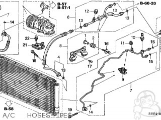 Honda PILOT 2004 (4) 5DR EXL (KL,KA) parts lists and schematics