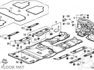 Honda PILOT 2004 (4) 5DR EXL (KL,KA) parts lists and schematics