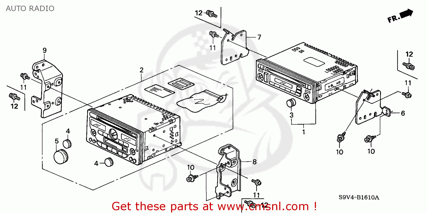Honda PILOT 2005 (5) 5DR LX (KA) AUTO RADIO buy AUTO RADIO spares online