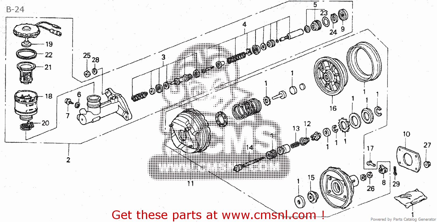 Honda PP1 110 BEAT parts lists and schematics