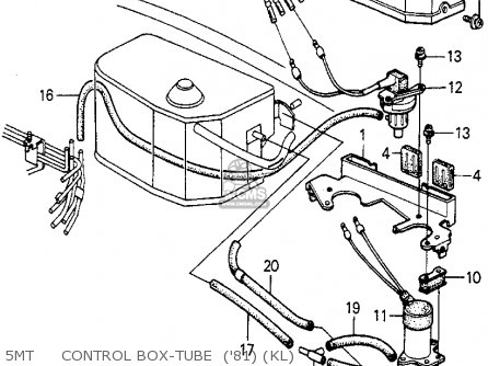 Honda PRELUDE 1981 (B) 2DR (KA,KH,KL) Parts Lists And Schematics