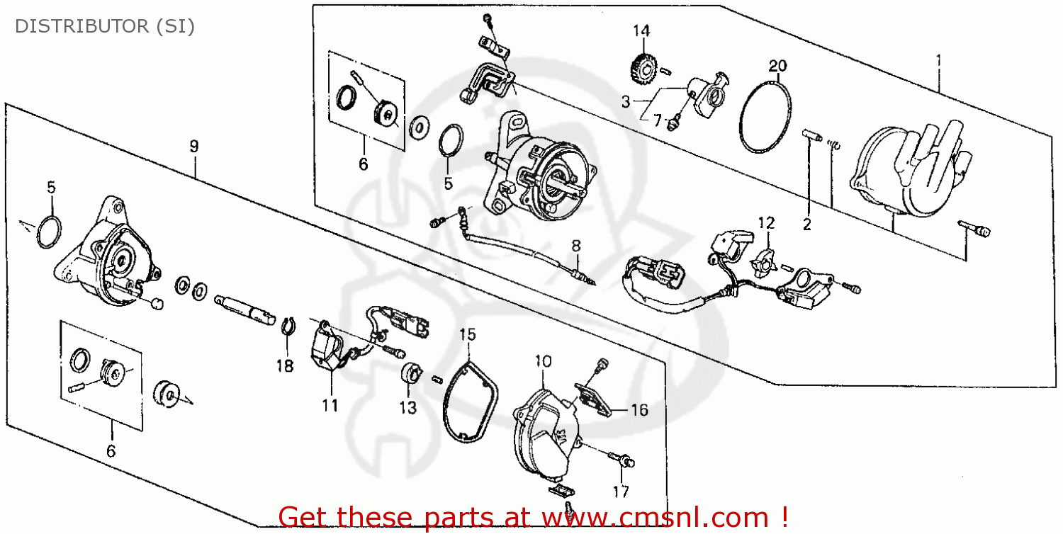 Honda PRELUDE 1988 (J) 2DR 2.0SI (KA,KL) DISTRIBUTOR (SI) - buy 