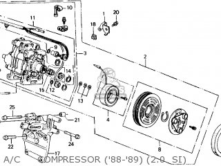Honda PRELUDE 1989 (K) 2DR 2.0SI 4WS (KA,KL) parts lists and