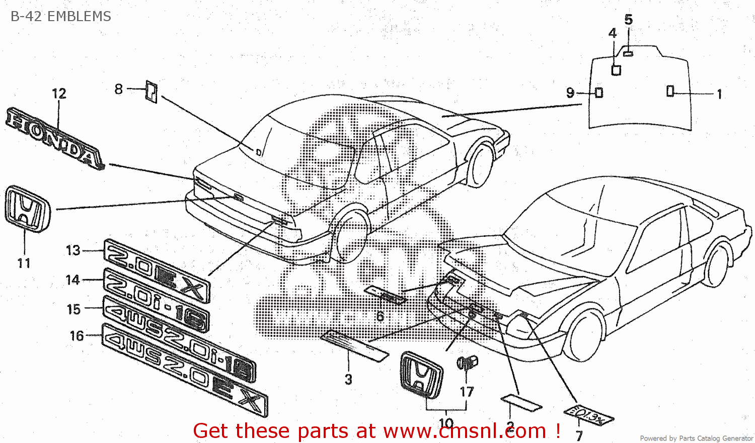 honda prelude spares