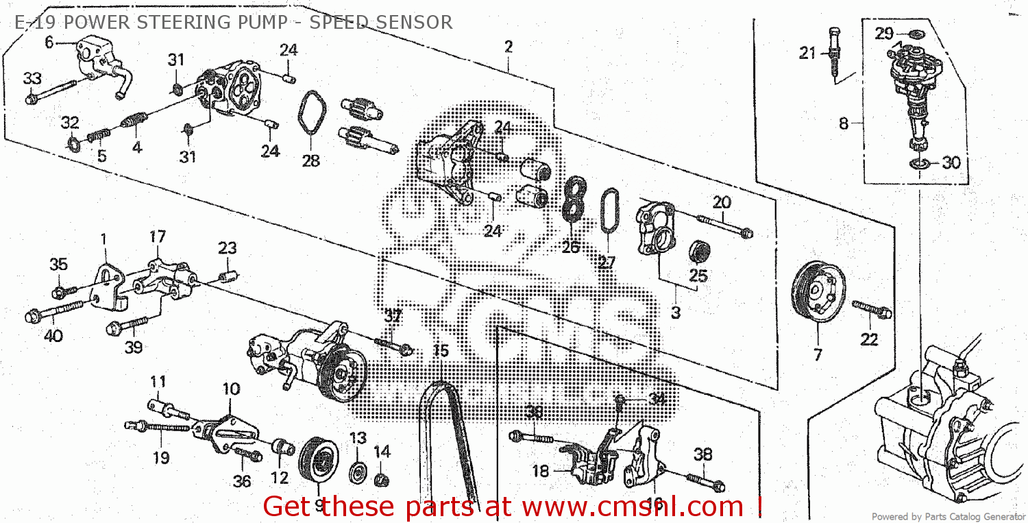 Honda PRELUDE 1991 AT E19 POWER STEERING PUMP SPEED SENSOR buy E
