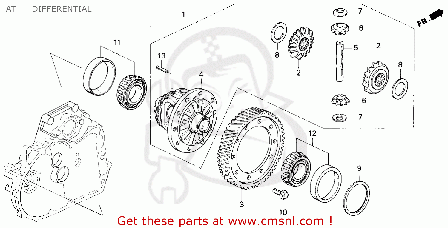 Honda PRELUDE 1994 (R) 2DR S (KA,KL) AT DIFFERENTIAL - buy AT ...