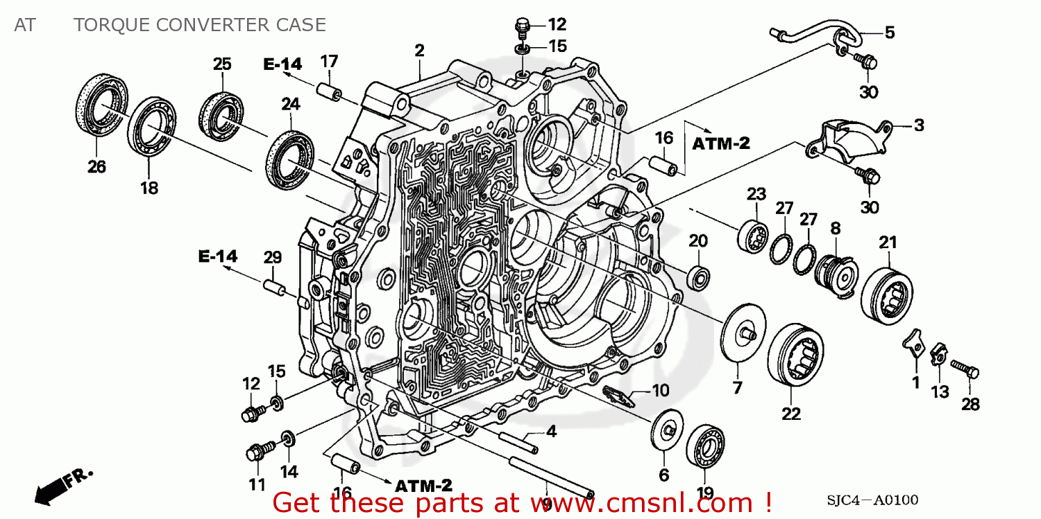 Honda RIDGELINE 2006 (6) 4DR RTL (KA) AT TORQUE CONVERTER CASE buy AT