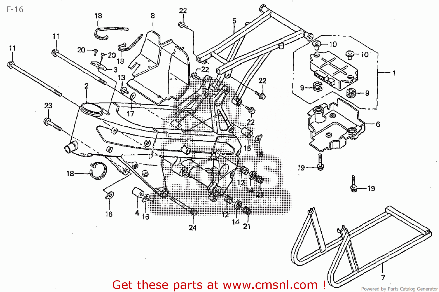 Honda RS250R 1993 JAPAN F-16 - buy F-16 spares online