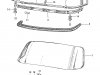 Honda S600 CONVERTIBLE GENERAL EXPORT AS285 FRONT WINDOW