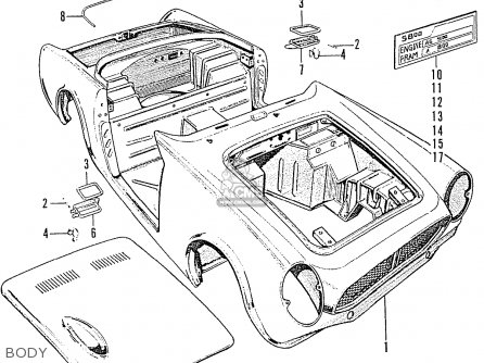 Honda S800 COUPE (KE KG KF KT KB KU KP KD KA KC KO) parts lists and ...