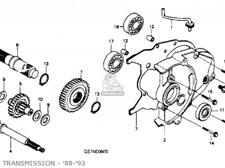 Honda SA50P ELITE 50S 1994 (R) USA parts lists and schematics