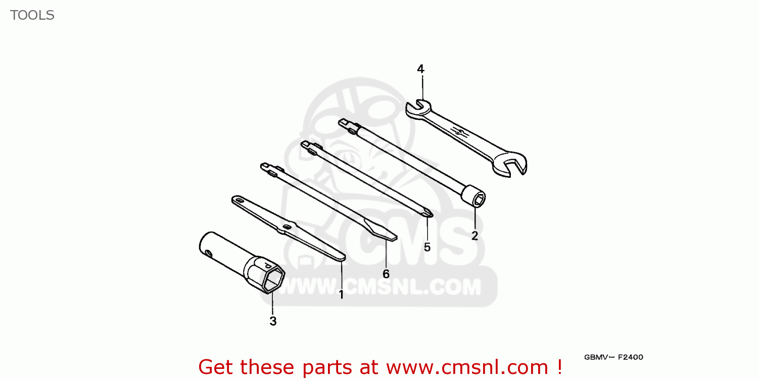 Honda SFX50MM 1998 (W) ENGLAND TOOLS buy TOOLS spares online