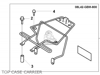 TOP CASE CARRIER - SFX50SMM 1998 (W) BELGIUM