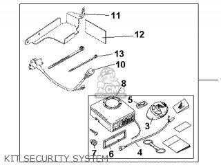Honda SH125 2009 (9) ENGLAND parts lists and schematics