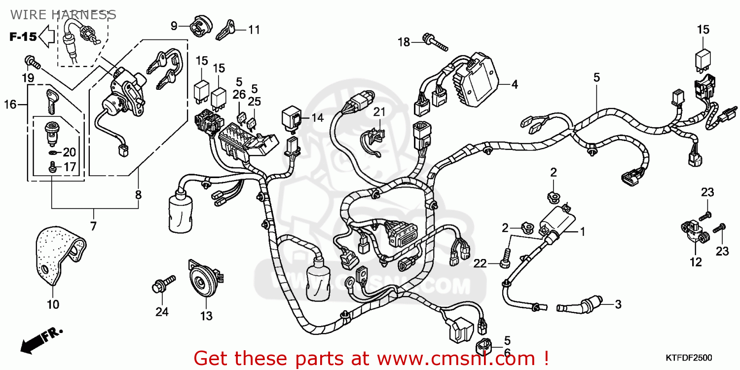 Honda SH125S 2011 (B) FRANCE / SPC WIRE HARNESS - buy WIRE HARNESS