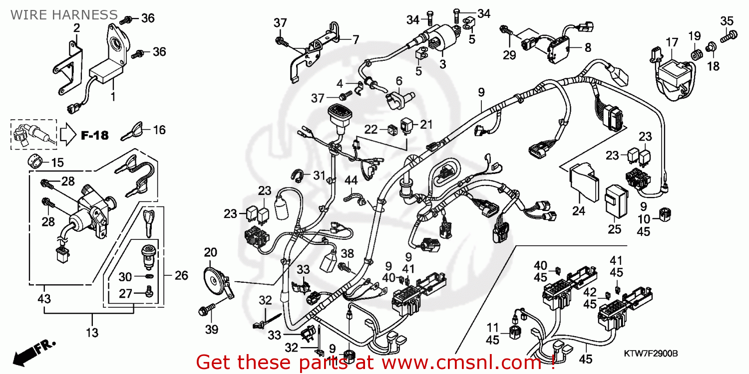 Honda SH300 2007 (7) EUROPEAN DIRECT SALES WIRE HARNESS - buy WIRE