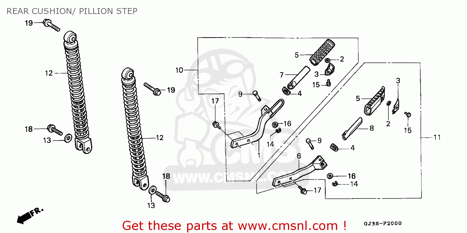 Honda SH50 parts: order spare parts online at CMSNL