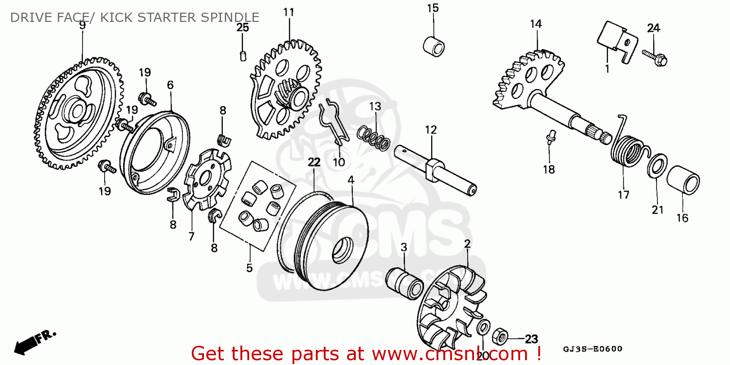 Honda SH50 parts: order spare parts online at CMSNL