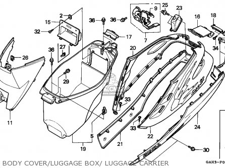 Honda SK50M DIO 1993 P CANADA parts lists and schematics