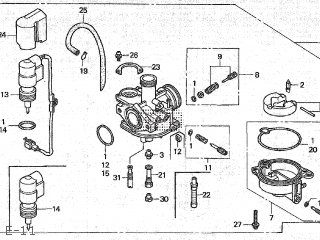 Honda SK50M DIO 1994 (R) JAPAN AF34-100/AF35-100 parts lists and schematics