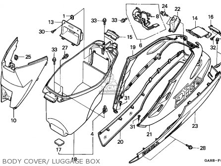 Honda SK50M DIO 1994 R SPAIN parts lists and schematics