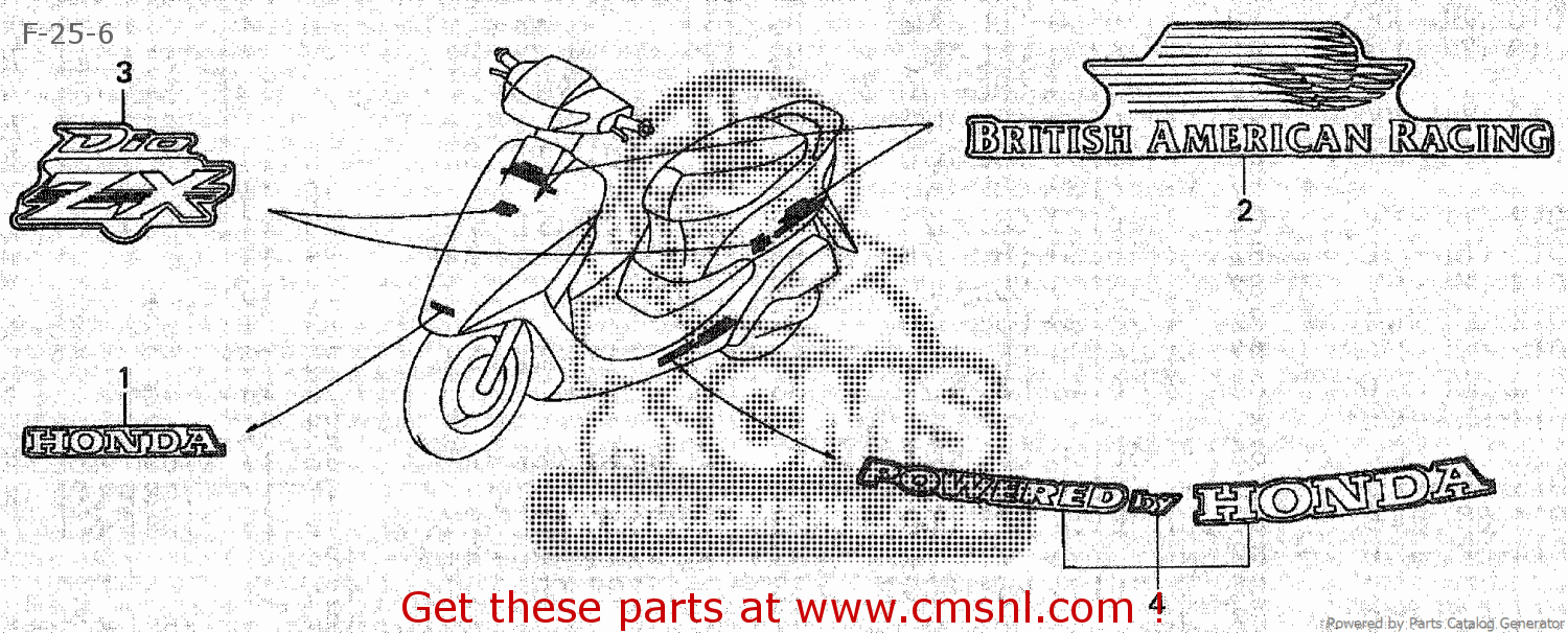 Honda SK50M LIVE DIO 2000 (Y) JAPAN AF34300/AF35200 parts lists and