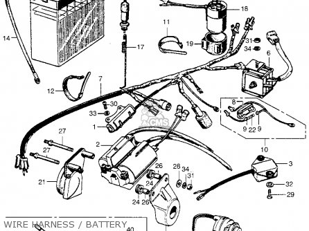 Honda Sl350 Motosport 1969 K0 Usa parts list partsmanual partsfiche