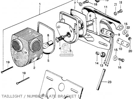 Honda SL350 MOTOSPORT 1970 K1 USA parts lists and schematics