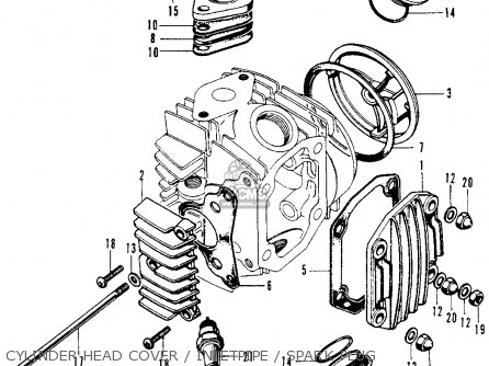 Honda SL70 MOTOSPORT 1973 K1 USA parts lists and schematics