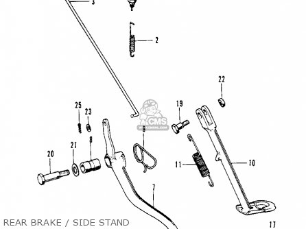 Honda SL70 MOTOSPORT 1973 K1 USA parts lists and schematics