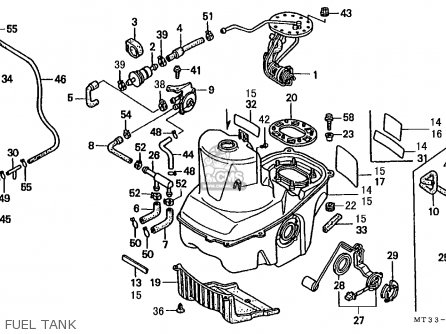 Honda ST1100 PANEUROPEAN 1991 (M) ENGLAND / MPH parts lists and schematics