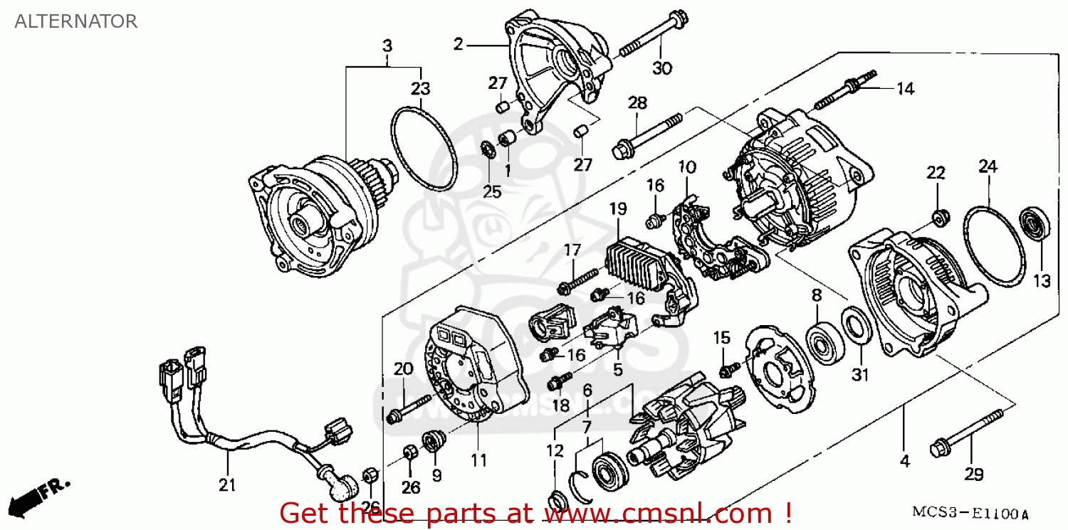 Honda ST1300 2004 (4) USA parts lists and schematics