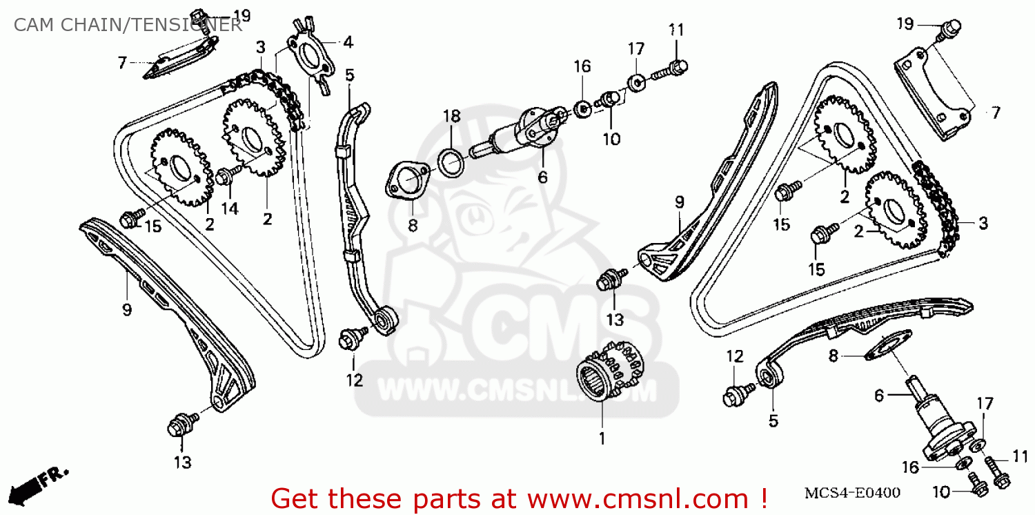 Honda ST1300 2004 (4) USA parts lists and schematics