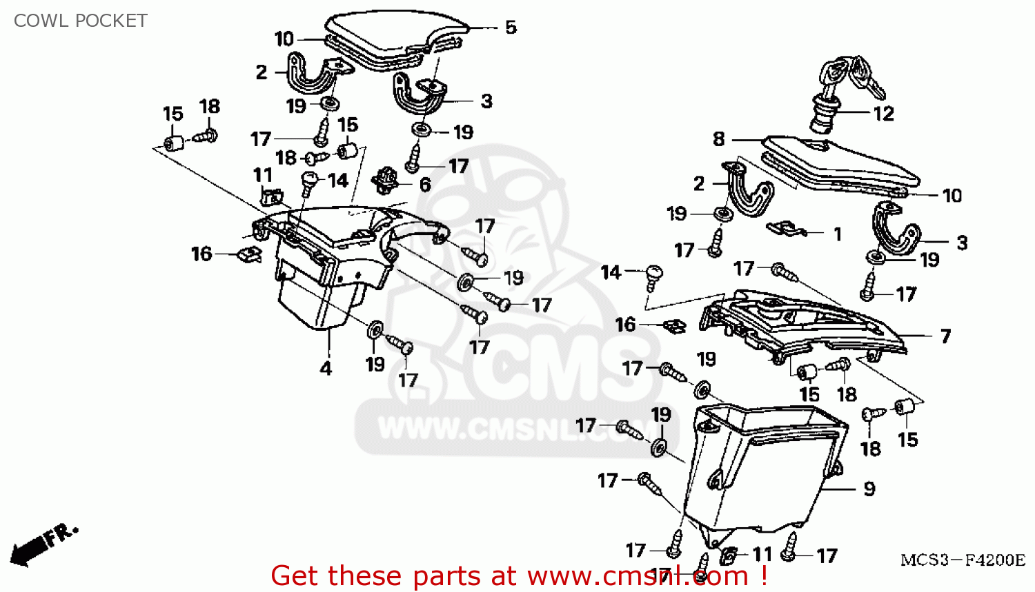 Honda ST1300 2004 (4) USA parts lists and schematics