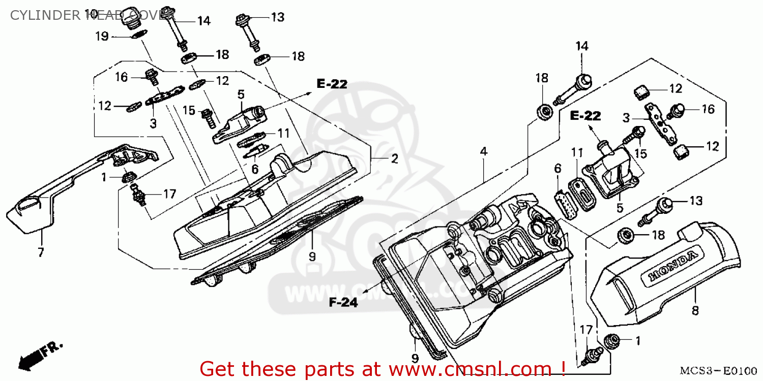 Honda ST1300 2004 (4) USA parts lists and schematics
