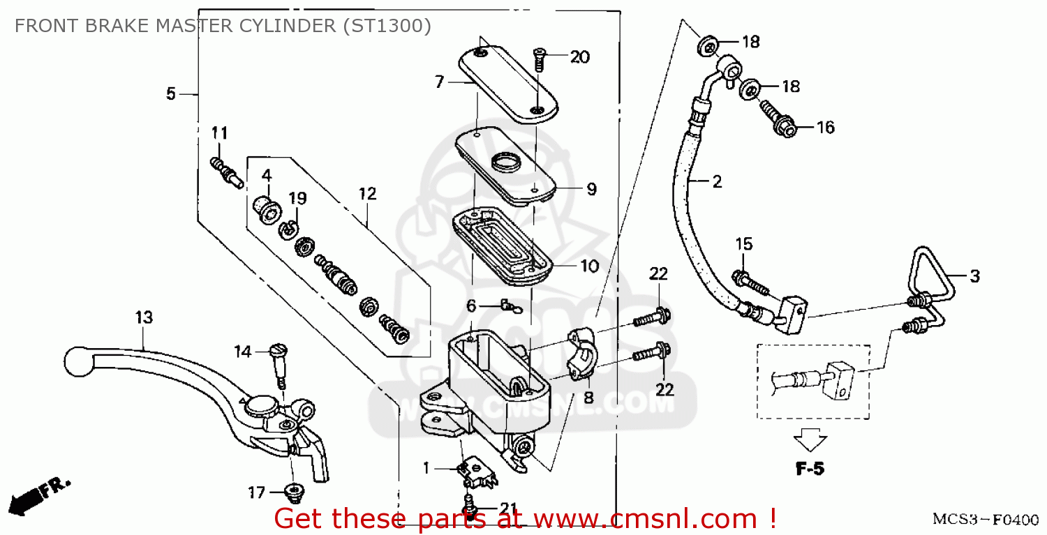 Honda ST1300 2004 (4) USA parts lists and schematics