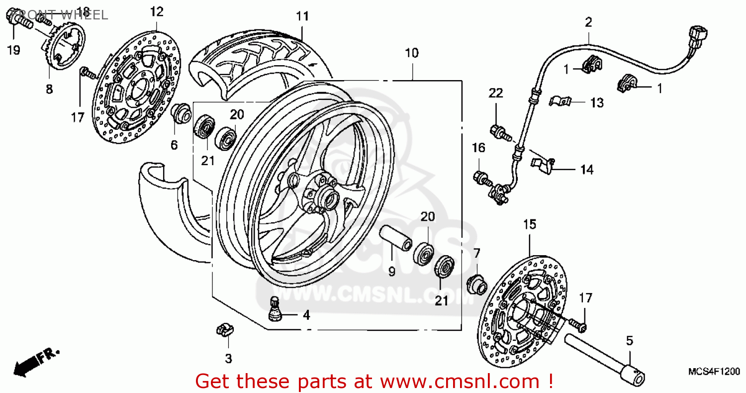 Honda ST1300 2004 (4) USA parts lists and schematics
