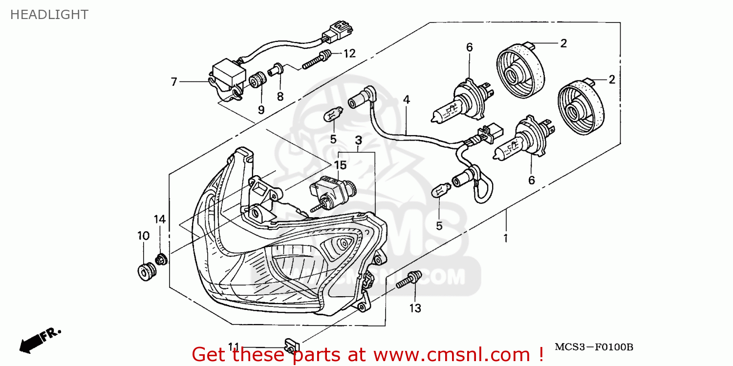 Honda ST1300 PANEUROPEAN 2006 (6) ENGLAND parts lists and schematics