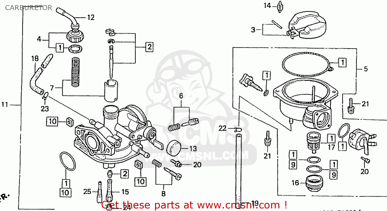 Honda ST50S DAX JAPAN CARBURETOR - buy CARBURETOR spares online