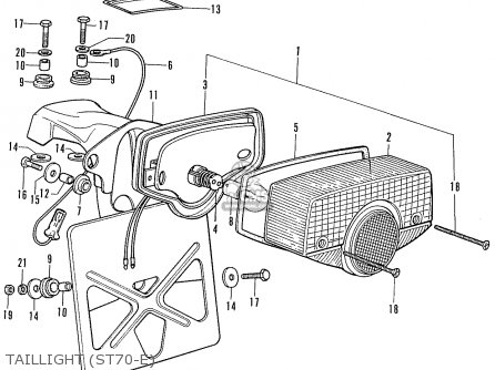 Honda ST70 DAX ENGLAND parts lists and schematics